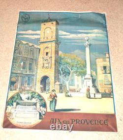 Affiche Originale PLM AIX EN PROVENCE de JEAN JULIEN 87xm x 62 cm