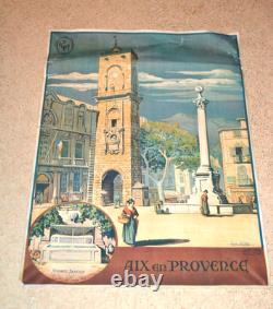 Affiche Originale PLM AIX EN PROVENCE de JEAN JULIEN 87xm x 62 cm