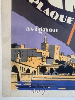Affiche Originale PLM Grenoble Mont-Blanc 1928 RARE