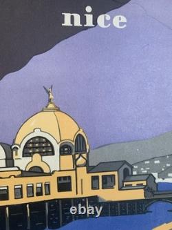 Affiche Originale PLM Grenoble Mont-Blanc 1928 RARE