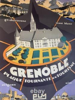 Affiche Originale PLM Grenoble Mont-Blanc 1928 RARE