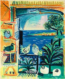 Affiche Originale Pablo Picasso Côte d'Azur Cubisme Surréalisme 1962