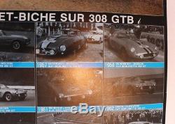 Affiche Originale Poster Ferrari 308 Gtb Pioneer Andruet Biche Tour France Auto