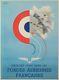 Affiche Originale R. Louvat Forces Aériennes Française Ww2 1944