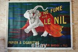 Affiche Originale de CAPPIELLO JE NE FUME QUE LE NIL 1912 L' Éléphant