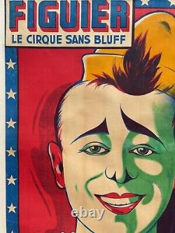 Affiche Originale du Cirque Figuier 1930 en Parfait Setat