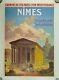 Affiche Originale Entoilée C 20 Nimes Par J Granes D'après H Robert