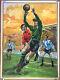 Affiche Ortega Valencia Football Foot Goal Attribué Donat Gauri 1963 82 X 111 Cm