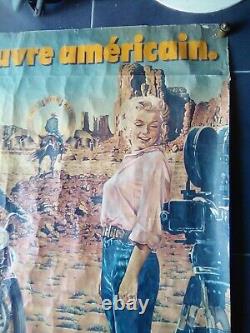 Affiche PIERRE PEYROLLE-LEVI'S James Dean Marilyn Monroe 1968