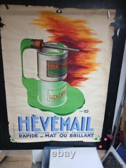 Affiche Peintures Hevemail Rene Mery 1937 160x120cm