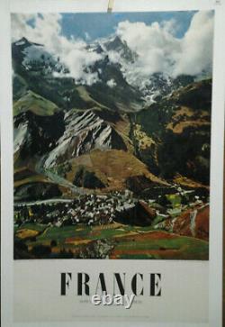 Affiche Photo Ancienne Alpes Du Dauphine La Meije Hautes Alpes Machatscher