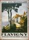 Affiche Plm Autocars Départ Dijon Bourgogne Flavigny Julien Lacaze Plm 1927