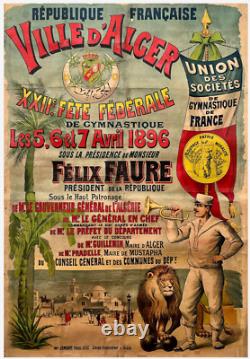 Affiche Poster Afrique Nord Maroc Algerie Tunisie