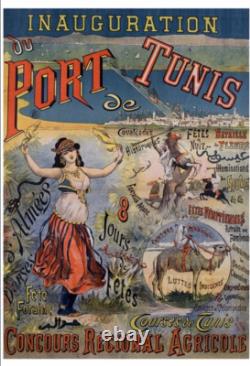 Affiche Poster Afrique Nord Maroc Algerie Tunisie
