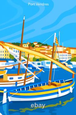 Affiche Poster Port Vendres