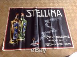 Affiche Poster Stellina Liqueur Alcohol Andry Farcy Bottle'26 Cigare Wine Cigar