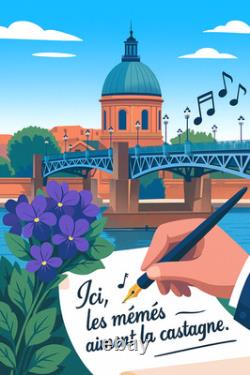 Affiche Poster Toulouse Nougaro