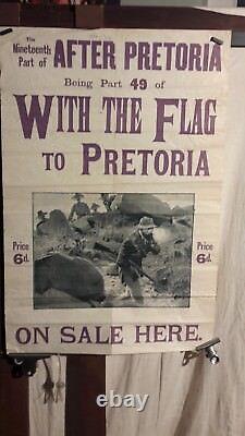 Affiche Presse Afrique Du Sud Feuilleton Guerre Des Boers 1900