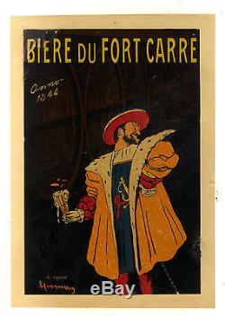 Affiche Pub Ancienne Biere Du Fort Carre Cappiello