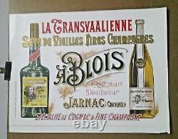 Affiche Pub Ancienne La Transvaalienne A Blois Jarnac Charente Liqueur