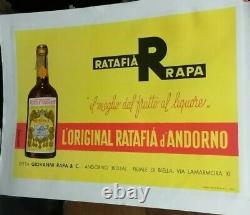 Affiche Pub Ancienne Ratafia D' Andorno Biella Italie