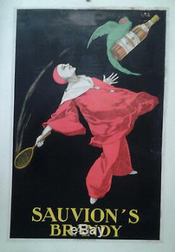Affiche Pub Ancienne Sauvion' S Brandy Stall 1925