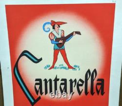 Affiche Pub Ancienne Vin Cantarella Cotes Du Rhone