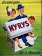 Affiche Publicitaire Ancienne Chaussures Myrys Nicolitch Circa 1955