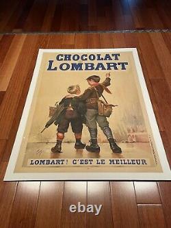 Affiche Publicitaire Ancienne, Chocolat lombart