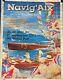 Affiche Riva, Aix-les-bains, Annecy, Affiche Bateau? , Affiche Ancienne, Affiche