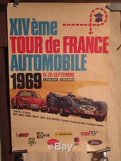 Affiche Rallye Tour De France Auto 1969