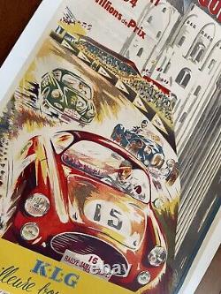 Affiche Rallye/affiche Automobile/garage/bidon D'Huile/bougie/affiche Ancienne