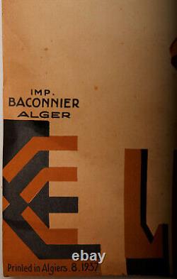 Affiche Roger Irrera Algiers 8 1937 Le Sud Algerien Cfa Baconnier Alger Z203