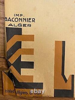Affiche Roger Irriera Algiers 8 1937 Le Sud Algerien Cfa Baconnier Alger Z222