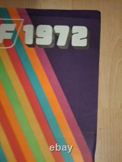 Affiche SNCF ancienne 1972 Bons à lots-kilomètres rare et psychédélique