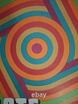 Affiche SNCF ancienne 1972 Bons à lots-kilomètres rare et psychédélique