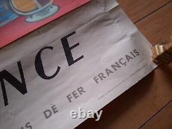 Affiche SNCF touristique années 50'S la Provence