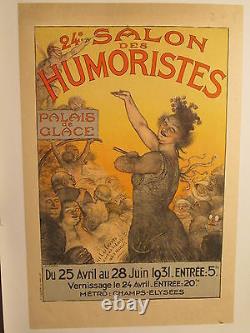 Affiche Salon Humoristes Leandre Femme Scene Palais De Glace