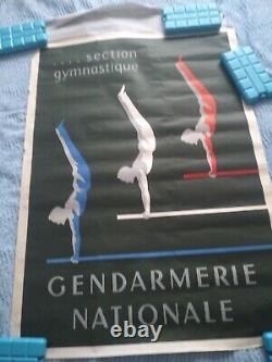 Affiche Section Gymnastique Gendarmerie