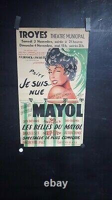 Affiche Spectacle Cabaret Mayol 53x30cm
