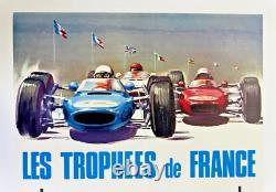 Affiche Sport Auto Coupe Vitesse Internationale Circuit Albi 1967 Beligond