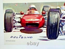 Affiche Sport Auto Coupe Vitesse Internationale Circuit Albi 1967 Beligond