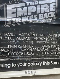 Affiche THE EMPIRE STRIKES BACK original 1980 ADVANCE one sheet STAR WARS