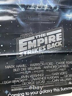 Affiche THE EMPIRE STRIKES BACK original 1980 ADVANCE one sheet STAR WARS
