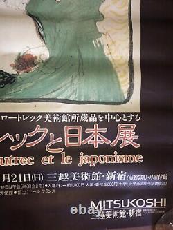 Affiche TOULOUSE LAUTREC Et Le Japonisme 1993 Exposition MITSUKOSHI Japon Rare