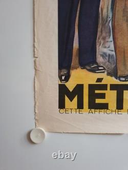 Affiche TROUPES MÉTROPOLITAINES Général LECLERC vers 1935 Maurice TOUSSAINT