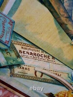 Affiche Tabacs Benaroche Oran 1911