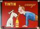 Affiche Tintin Orange Savignac Années 80