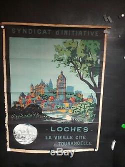 Affiche Touraine Loches Annees 1930