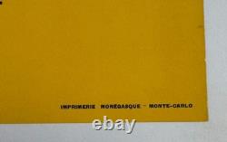 Affiche Tourisme Afrique Gabon Peche Chasse Sportive Miss Pin-up Tarpon 1960-70